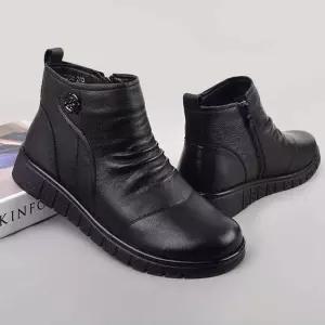 가죽 겨울부츠 안감내피 엄마 할머니 방한화 신발