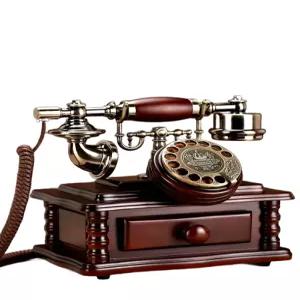카페 엔틱전화기 복고풍 옛날 유선 모형 수집품 유럽