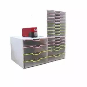 [JED] 지류함 4단 종이정리함 투명 서류함