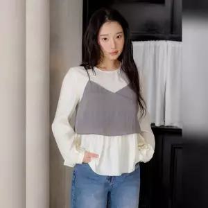 [올리브데올리브]뷔스티에 시스루 블라우스 OE6MB306_s