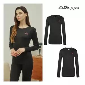 카파언더웨어 카파 여성 사방스판 웜패널 크루넥 긴팔 상의 2종 세트