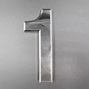 [골드스마일]실버 숫자블록 입체형 은색 호실 호수블록 스티커 1p