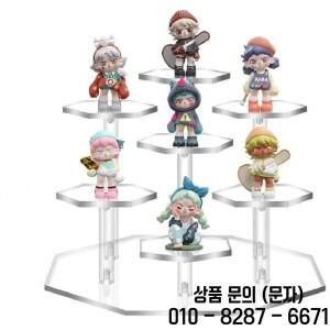 3/4/7 위치 눈부신 다채로운 아크릴 디스플레이 랙 립스틱 화장품 장난감 모델 스토리지 디저트 스탠드