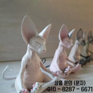 명상 요가 행복한 고양이 기발한 부처님 스핑크스 미술 장식 조각 야외 정원 홈 인테리어 공예품