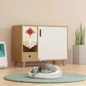 우드 고양이 화장실 업소용 음료 하얀색 직사각형 호텔