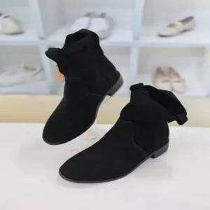 [코디엘루]소가죽 루즈핏 여성 캐주얼 앵클 부츠 4cm CDMD501135-1