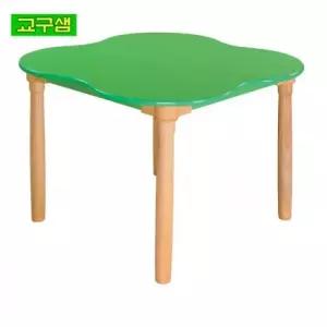 교구샘 어린이 크로바모양 책상 원목다리 H530 H61-2