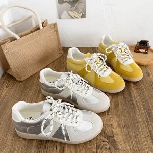 여성신발 봄가을 라텍스 깔창 빈티지 트레이닝화 플랫 스니커즈 캐주얼 심쿵해외구매