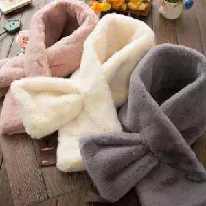 머플러 겨울 방한 보온 에코퍼 여자 목도리