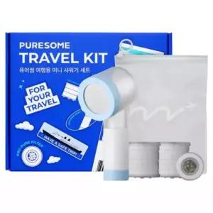 테온셀 퓨어썸 여행용 미니 샤워기 본품 + 프로 퓨어필터 2p 파우치 세트 화이트 1개