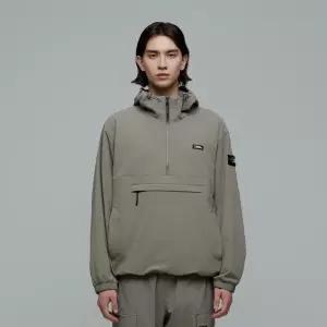 내셔널지오그래픽 N243UFT930 아르켈론 우븐 스트레치 후드 아노락 LICHEN KHAKI 172736