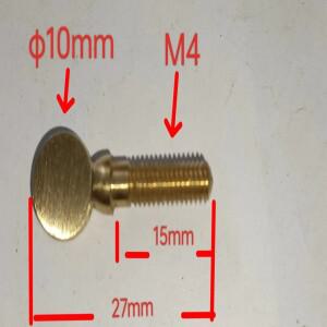 10pcs 플루트 클라리넷 클램프 나사 니켈 도금 전 황동 반제품 핫 세일