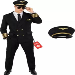 모프 남성 파일럿 의상 비행기 복장 성인 항공사 할로윈 유니폼 정장