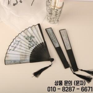 1pc 춤 손 팬 복고풍 스타일 접는 여성 일본 패턴 천으로 예술 선물 홈 장식