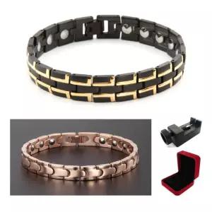 스포츠 Woori 99.999% 게르마늄 티타늄 건강 팔찌 2종