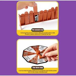 2026 신제품 카우보이 자석 행맨 보드 게임 미스터리 단어 추측 인형 테이블