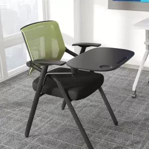 접이식 회의 책걸상 일체형 수강실 책상의자 1인 자습실