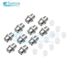 10Pcs 3mm 5mm LED 금속 램프 홀더 소켓 어댑터 마운트 패널 디스플레이 기본 고무