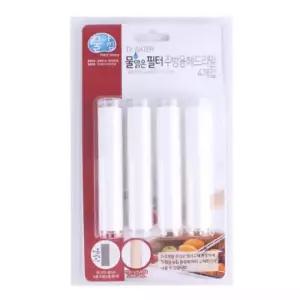 테온셀 PW 물아낌 주방헤드 필터 녹물제거 교체용 리필 싱크대수전 4개입