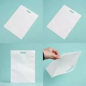 [문구/오피스] 가방 마트가방 부직포백 부직포 화이트 10p세트 40x50cm