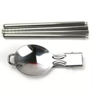 런치박스용접이수저세트 소품 접이숟가락세트 야외 휴대용수저세트