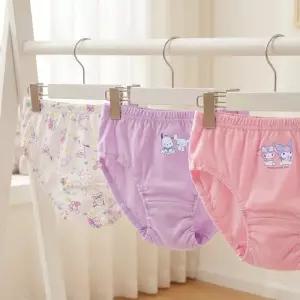 [프리미에팜]산리오캐릭터즈 여아용 순면 팬티 3매 2호