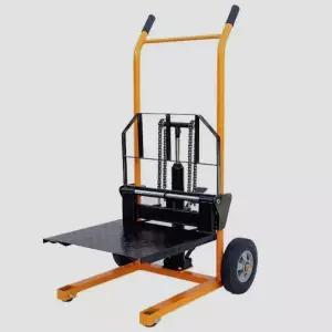 수동 지게차 핸드 유압 스태커 파레트 트럭 리프트 포크 핸드자키 하역 파렛트 미니