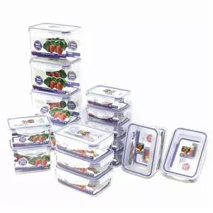 플라통세트 락뚜껑 보존식기 저장용기 0.8L 5개