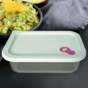 보관 직사각 내열용기 유리 밀폐 컨테이너 1500ml