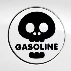 [콩심팥심]자동차 주유구스티커 가솔린 블랙 트렁크 튜닝 차량