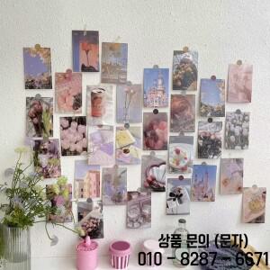 30 시트 핑크 벽 미적 콜라주 사진 에이 티브 예술 장식 포스터 기숙사 배경 엽서 소녀 유행 선물