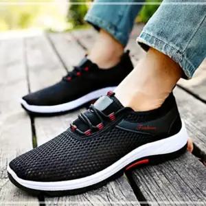 매쉬운동화 커플신발 캐주얼 남녀 데일리 아쿠아슈즈 블랙 IW95327F