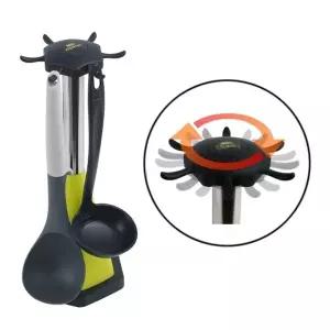 회전형 주방 국자 보관 걸이 선반 접시 정리 컵 걸이