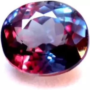 6.4 Ct 내추럴 멀티컬러 타원형 컷 알렉산드라이트 인증 보석 제작용 루즈 원석