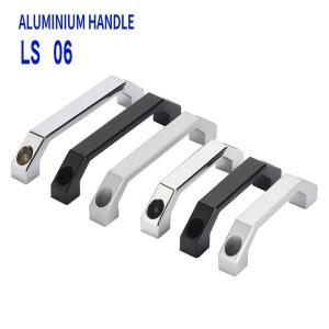 U 형 ls520 알루미늄 합금 손잡이 검정색 캐비닛 사각형 가구 하드웨어 스테인레스 스틸 옷장 서랍LS06