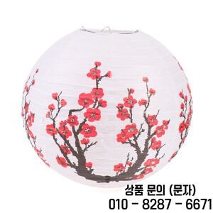 1PC 매화 꽃 종이 등불 중국 일본식 매달려 램프 야외 정원 웨딩 홀리데이 파티 장식