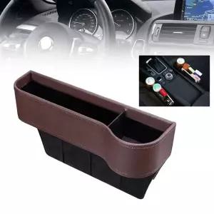 차량용 다용도 수납함 사이드 포켓 브라운 조수석용 자동차수납