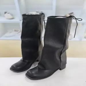 [코디엘루]모던 워머 통굽 데일리 롱부츠 4.5cm CDMD501104