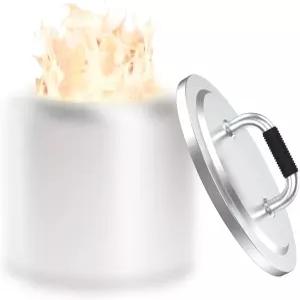 솔로 스토브용 파이어 피트 뚜껑 모닥불 2.0 304 스테인리스 스틸 원형 내열 손잡이 액세서리용 캠핑 및