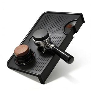 홈 바리스타를 위한 포트 필터 슬롯이 있는 에스프레소 탐핑 매트, 두꺼운 식품 등급 실리콘 탐퍼 패드, 내열성 및 미끄럼 방지 커피 스테이션