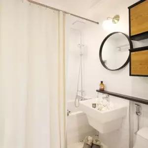 [SBD] 반투명 샤워 커튼 미색 컬러 대