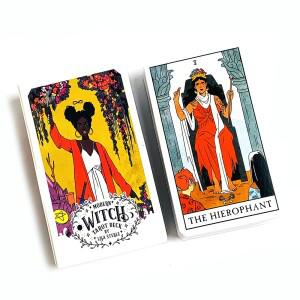 현대 마녀 타로 카드 78장 덱 오라클 영어 점술 게임 휴일 할로윈 및 크리스마스 선물