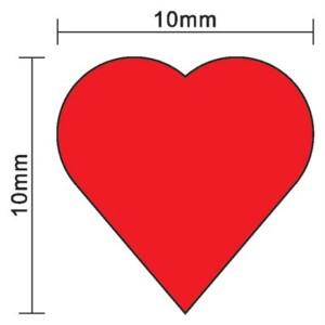 토큰 보드 게임 악세서리에 대 한 100Pcs 10mm * 붉은 심장 모양 전당포 나무 체스 맨 조각