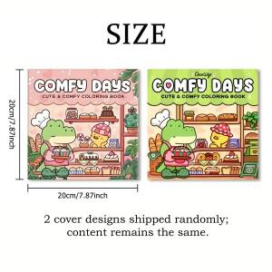 COMFY DAYS 대담하고 쉬운 패턴 색칠책 성인용 호러 드로잉북 파티와 생일 선물로 완벽