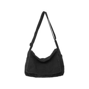 후즈더 캔버스 메신저백 라지 사첼백 여행용 호보백 캐주얼 토트백 남녀용 숄더백