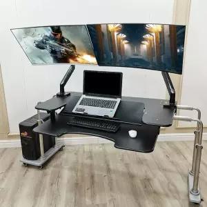 누워서 하는 게이밍 PC 리클라이너 공부 데스크 책상