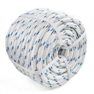 페란틀비 더블 브레이드 로프 5/8인치 x 150피트 내후성 폴리에스터 소재로 클라이밍 보트 u2026으로 사용