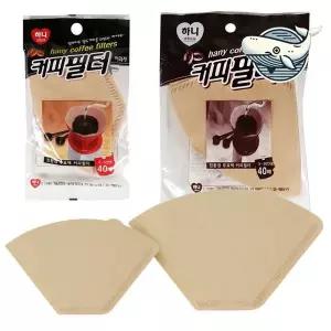 [하프클럽/브이와이]커피색 커피필터 여과지 부드러운 거름종이