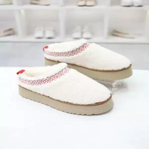 [코디엘루]퍼안감 통굽 겨울 털 슬리퍼 4cm CDMD501074-2