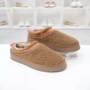 [코디엘루]퍼안감 통굽 겨울 털 슬리퍼 4cm CDMD501074